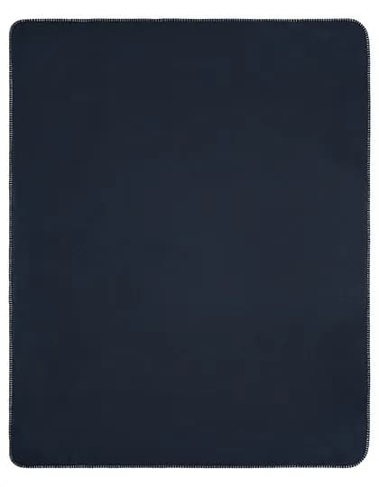 Fleece Blanket - Navy/Natural