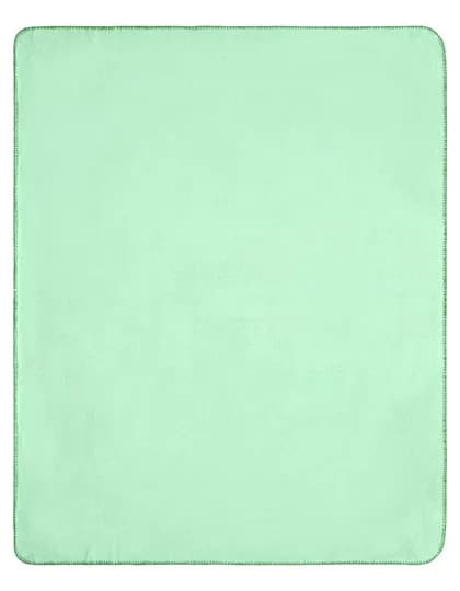 Fleece Blanket - Soft Green/Green