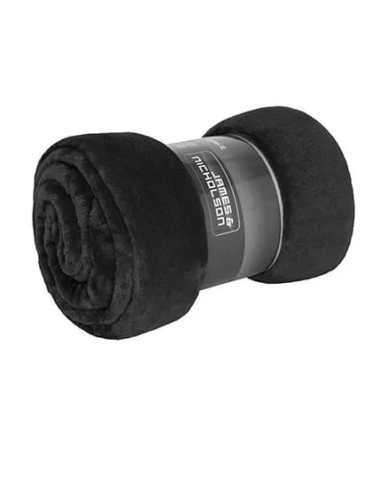Microfibre Fleece Blanket XL - Black