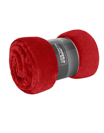 Microfibre Fleece Blanket XL - Red