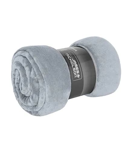 Microfibre Fleece Blanket XL - Silver (Solid)