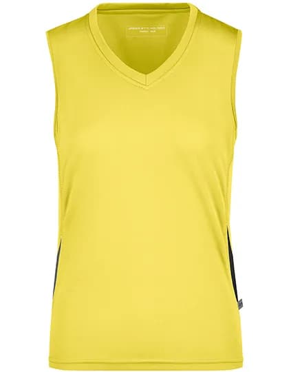 Ladies´ Running Tank - Yellow/Black