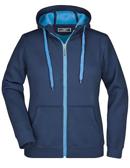 Ladies´ Doubleface Jacket - Navy/Aqua