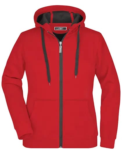 Ladies´ Doubleface Jacket - Red/Carbon
