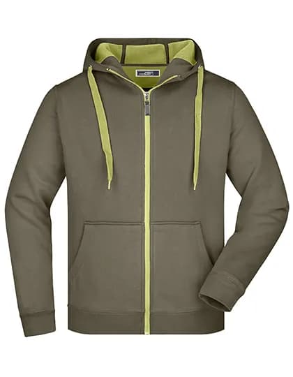 Men´s Doubleface Jacket - Olive/Lime (Light) Green