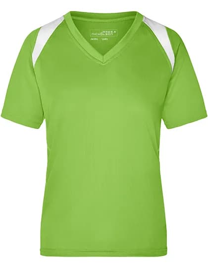 Ladies´ Running-T - Lime Green/White