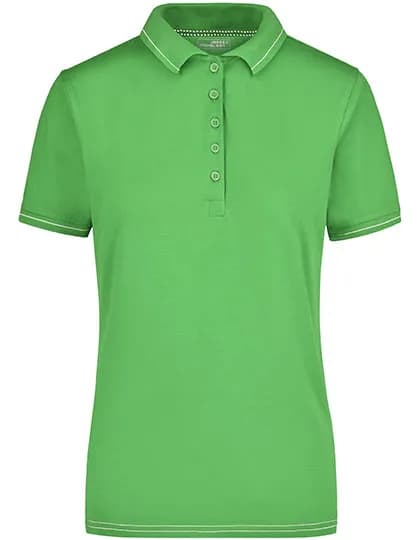 Ladies´ Elastic Polo - Lime Green/White