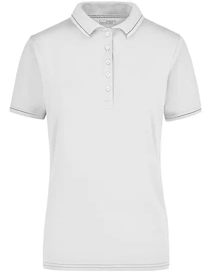 Ladies´ Elastic Polo - White/Black