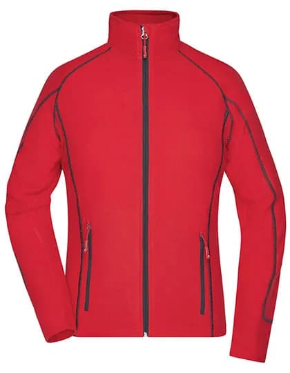 Ladies´ Structure Fleece Jacket - Red/Carbon