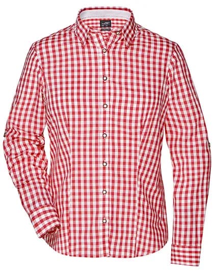 Ladies´ Traditional Shirt - Red/White