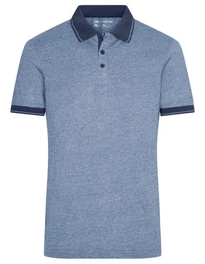 Men´s Heather Polo - Blue Melange/Navy