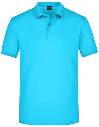 Men´s Elastic Polo Piqué - Turquoise