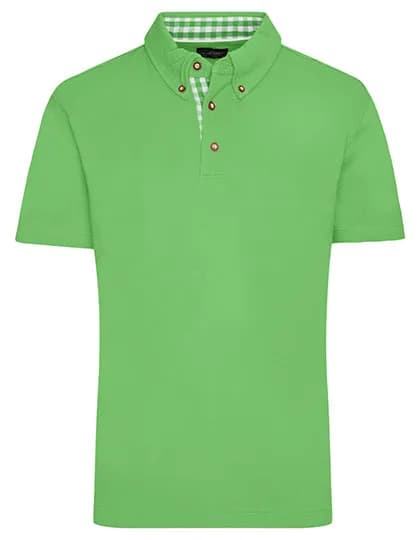 Men´s Traditional Polo - Lime Green/Lime Green/White