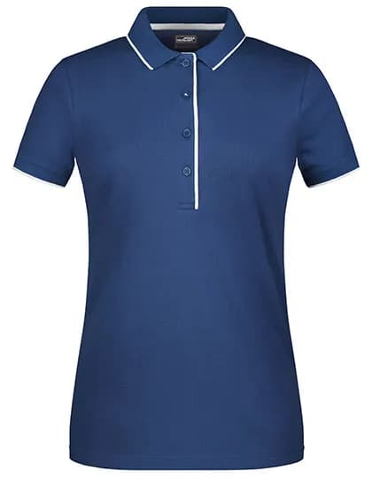 Ladies´ Polo Stripe - Navy/White