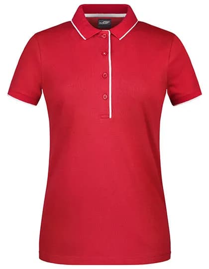 Ladies´ Polo Stripe - Red/White