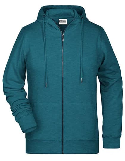 Ladies´ Zip-Hoody - Petrol Melange