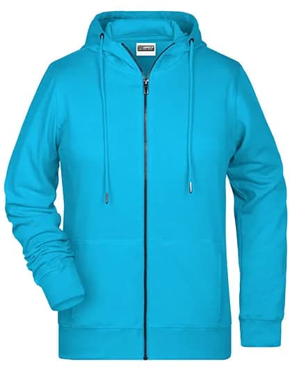 Ladies´ Zip-Hoody - Turquoise