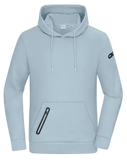 Men´s Hoodie Interlock - Milky Blue