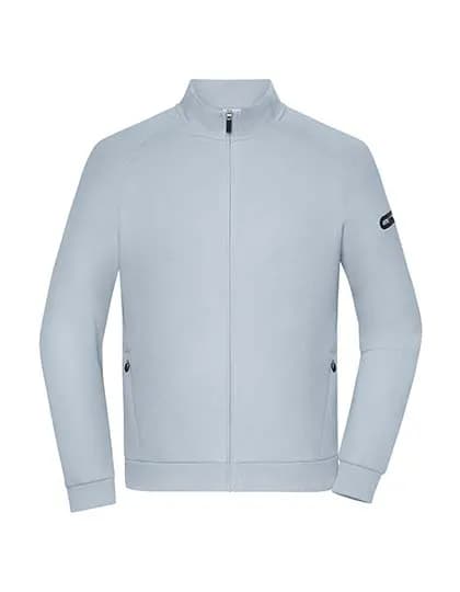 Men´s Zip Jacket Interlock - Milky Blue