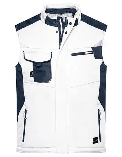 Craftsmen Softshell Vest -STRONG- - White/Carbon