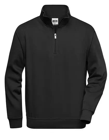 Workwear Half Zip Sweat - Black