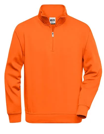 Workwear Half Zip Sweat - Orange