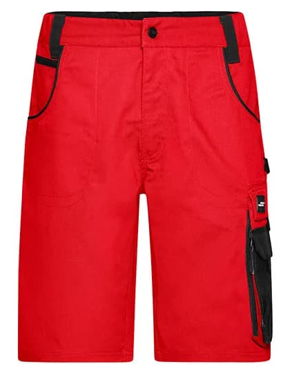 Workwear Bermudas -STRONG- - Red/Black