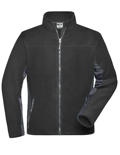 Men´s Workwear Fleece Jacket -STRONG- - Black/Carbon