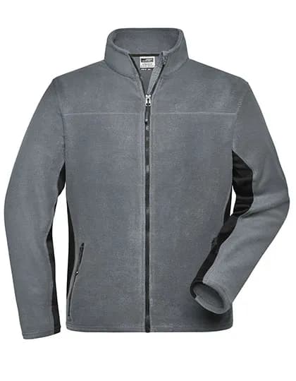 Men´s Workwear Fleece Jacket -STRONG- - Carbon/Black
