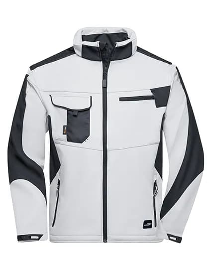 Workwear Softshell Jacket -STRONG- - White/Carbon