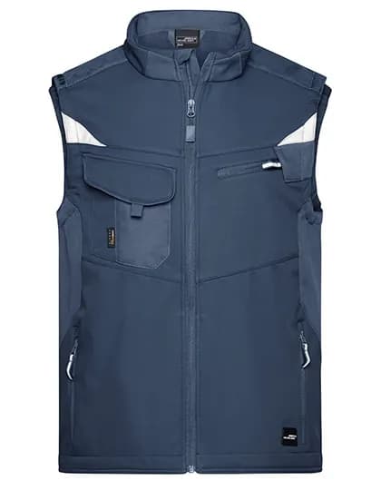 Workwear Softshell Vest -STRONG- - Navy/Navy