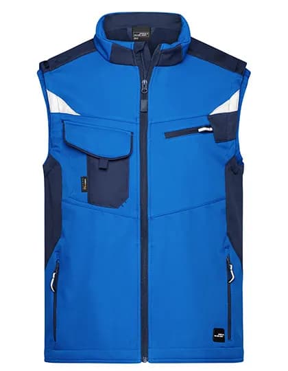 Workwear Softshell Vest -STRONG- - Royal/Navy