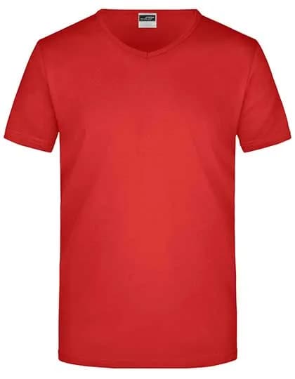 Men´s Slim Fit V-T - Red