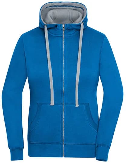 Ladies´ Lifestyle Zip-Hoody - Cobalt/Grey Heather