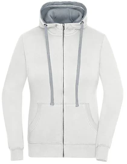 Ladies´ Lifestyle Zip-Hoody - Off White/Grey Heather