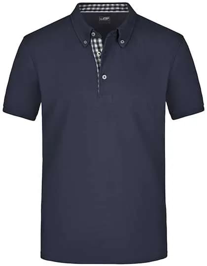 Men´s Plain Polo - Navy/Navy/White
