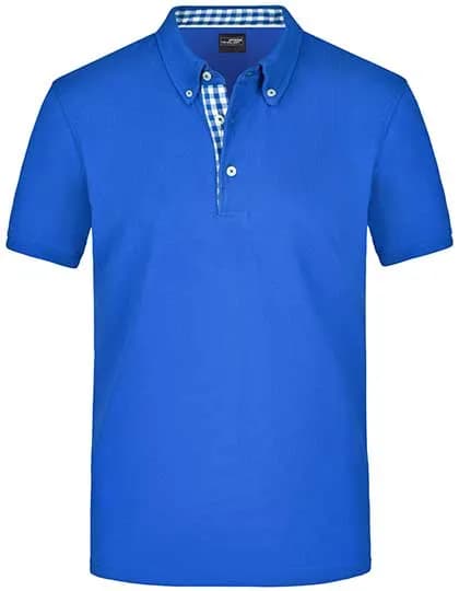 Men´s Plain Polo - Royal/Royal/White