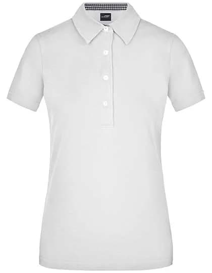 Ladies´ Plain Polo - White/Navy/White
