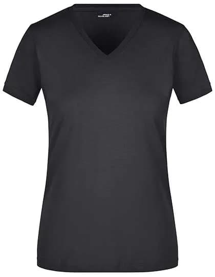Ladies´ Slim Fit V-T - Black