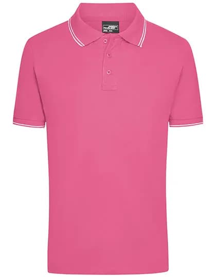 Men´s Polo - Pink/White