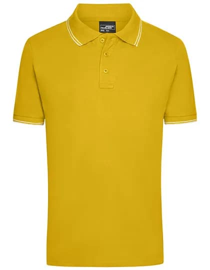 Men´s Polo - Sun Yellow/White