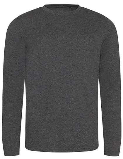 Long Sleeve Tri-Blend T - Heather Charcoal