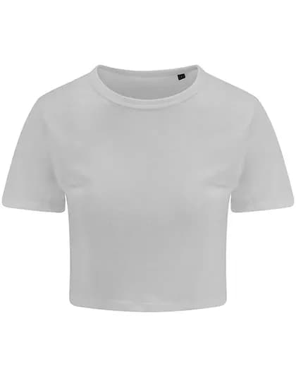 Women´s Tri-Blend Cropped T - Solid White