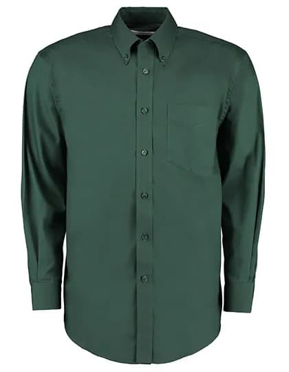 Men´s Classic Fit Premium Oxford Shirt Long Sleeve - Bottle Green