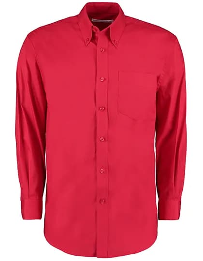Men´s Classic Fit Premium Oxford Shirt Long Sleeve - Red
