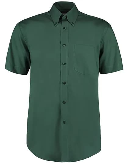 Men´s Classic Fit Premium Oxford Shirt Short Sleeve - Bottle Green