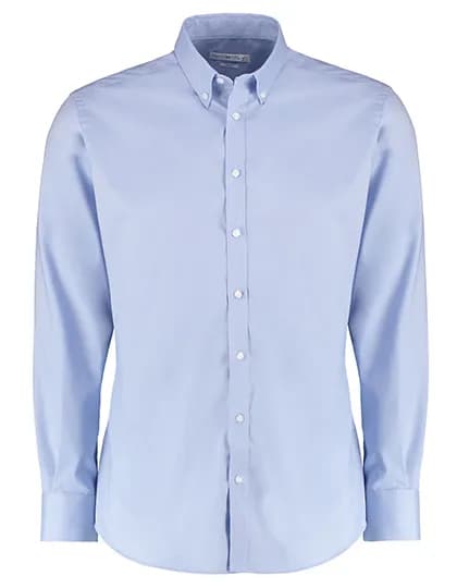 Men´s Slim Fit Stretch Oxford Shirt Long Sleeve - Light Blue