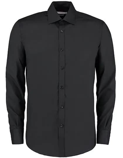 Men´s Slim Fit Business Shirt Long Sleeve - Black