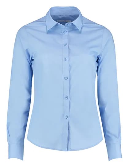 Women´s Tailored Fit Poplin Shirt Long Sleeve - Light Blue