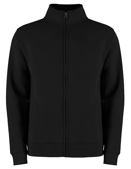 Regular Fit Zipped Sweatshirt - Black